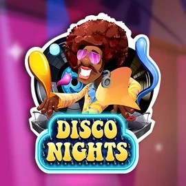 Disco Nights by Red Rake Gaming, showcased at jackpotbingo.net – game logo