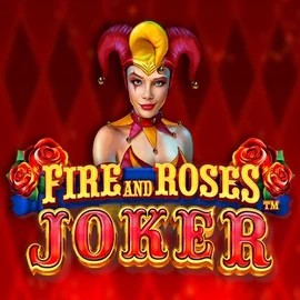 Fire and Roses Joker slot logo by Triple Edge Studios at Jackpot Bingo