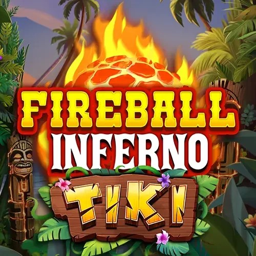 Fireball Inferno Tiki logo by NetEnt at Jackpot Bingo