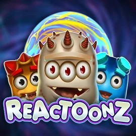 Reactoonz by Play'n GO, showcased at jackpotbingo.net – game logo