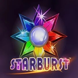 Starburst casino game by NetEnt – featured logo at Jackpot Bingo