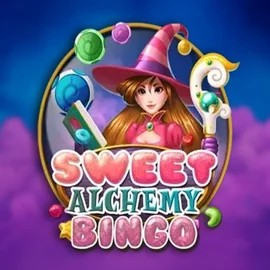 Sweet Alchemy Bingo slot logo by Play'n GO at Jackpot Bingo